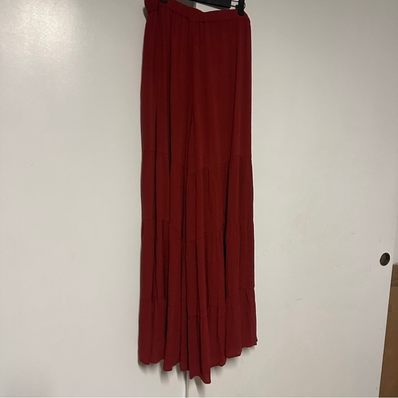 Fashion to Figure Plus Size Ariella Tie Waist Tiered Pants Size 0X - Picture 9 of 9